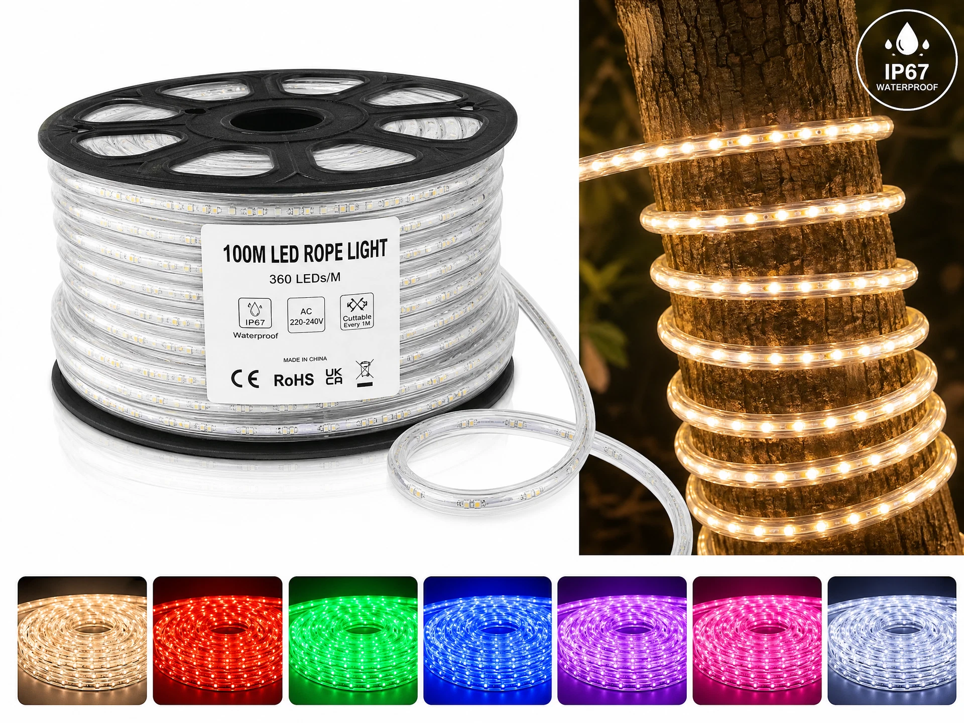 LED crijevo, 100 m kotur